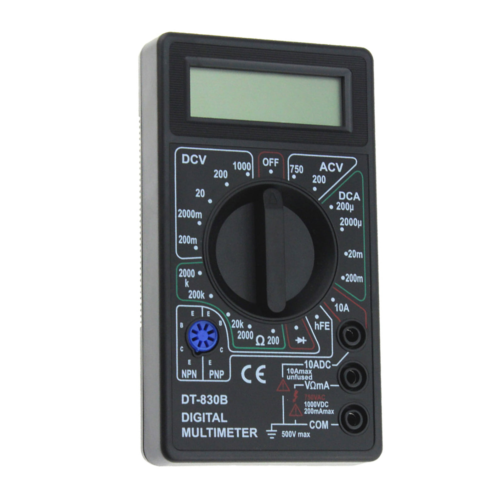 Mini LCD Digital DT830B Multimeter Voltmet Electric Voltage Tester Test Lead Pen 