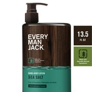 Every Man Jack Mens Sea Salt Hand & Body Lotion for All Skin Types - 13.5oz