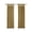 Bronze, variant on Gracie Mills Elroy Twist Tab Lined Faux Silk Window Curtain Panel - GRACE-113
