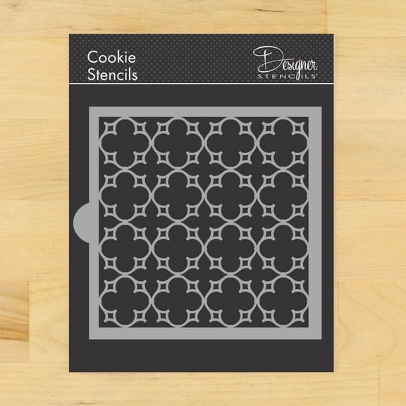 Parisian Lattice Allover Cookie and Craft Stencil by Designer Stencils