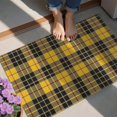 thumbnail image 4 of Yellow Black and Red Checkerboard Checkered Pattern Door Rugs,Washable Non Slip Door Mats Indoor,Decorative Door Mats,Entry Mat Indoor for Entrance,Bedroom,Kitchen,Bathroom,20"x32", 4 of 6