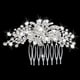 thumbnail image 4 of EeaseMX Elegante peineta con diamantes de imitación y flores para el cabello, horquilla para novia, accesorio para el cabello, 4 of 7