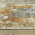 thumbnail image 3 of Avalon Home Marlowe Washable Contemporary Abstract Orange/ Blue Indoor Area Rug, 3 of 13