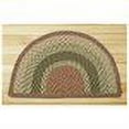thumbnail image 2 of Home Indoor Decorative Jute MS-300 Honey, Vanilla, Ginger Oval Swatch Rug - 10"x15", 2 of 2