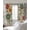 Brown, variant on Green Yellow Paisley Blackout Curtains for Bedroom/Living Room, Thermal Insulated Kitchen Curtains, Vintage Boho Floral Botanical Grommet Darkening Window Treatment Drapes 27.5"x39"x2