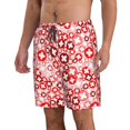 thumbnail image 2 of Logiee Plus Cross Print Mens Swim Trunks Quick Dry Board Shorts,Breathable Hawaii Beach Shorts Swimwear Bathing Suits-X-Large, 2 of 6