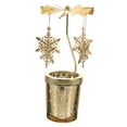 thumbnail image 5 of OUNONA Rotating Golden Candlestick Holder for Indoor Outdoor Party Decor and Dinner Table Ornament, 5 of 8