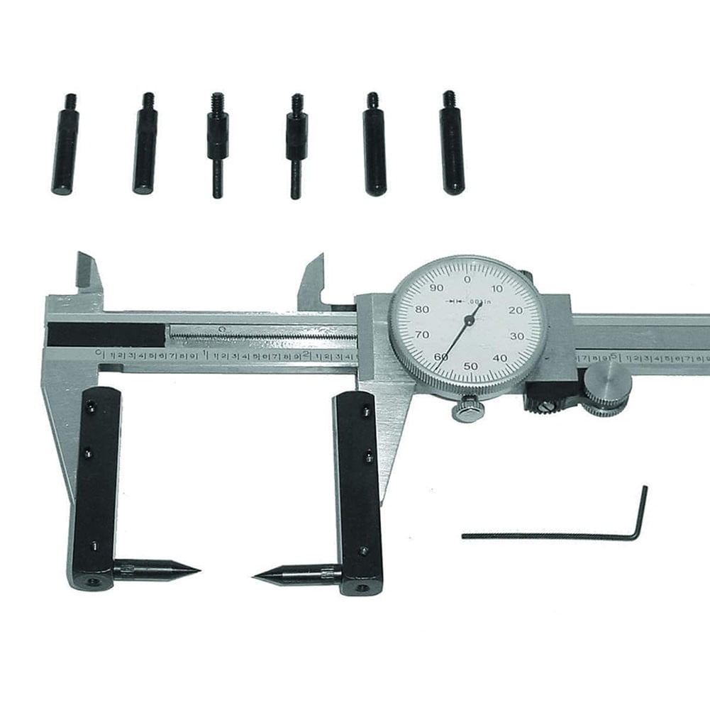 4-Point Dial/Digital Caliper Accessory Extension Kit for Depth Measurement