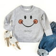 thumbnail image 4 of Mini Smiley Smile Outline - Toddler Graphic Sweatshirt, 4 of 11