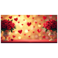 thumbnail image 1 of Valentine's Day Romantic Backdrop Banner with Roses and Hearts for Party Supplies Wedding Decorations Photography Background Props, 1 of 4