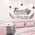 thumbnail image 4 of WANNGWE JM687 Family蝴蝶组合跨境亚马逊镜面亚克力墙贴儿童房防水自粘 HM94-19607, 4 of 7