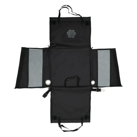 Unique Bargains 1 Pc Durable Car Seat Cover for Pet Fold Breathable Mesh Black