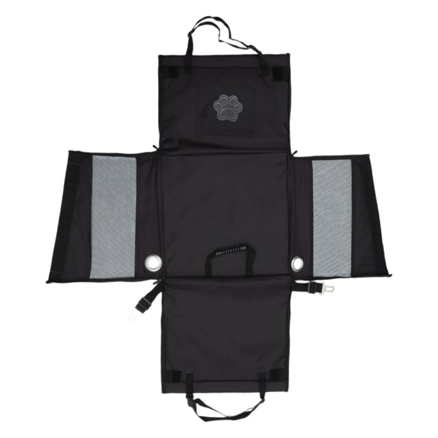 Unique Bargains 1 Pc Durable Car Seat Cover for Pet Fold Breathable Mesh Black