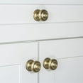 thumbnail image 2 of Grandeur Circ-Brass-Knob-Geo Circulaire 1-3/8” Solid Brass Stepped Mushroom Cabinet Knob -, 2 of 7