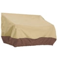 thumbnail image 1 of Cubierta de sofá para varias personas al aire libre A prueba de lluvia Hogar Recubierto de plata Tela Oxford Patio delantero Cubiertas de banco Accesorios para muebles exteriores Tipo 2 Beige Marrón Speravity HA010209-03B, 1 of 6