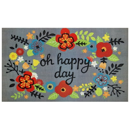 Happy Holidays Door Mat - Better Homes & Gardens Oh Happy Day Doormat, 1 Each