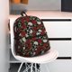 thumbnail image 5 of Fotbe Red Rose Skull Mochila Ligera Casual para Laptop para Hombres y Mujeres, Mochila Impermeable de Uso Diario, Mochila para Universidad, 5 of 6
