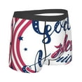 thumbnail image 3 of Kll God Bless America Patriotic Star Men'S Cotton Boxer Briefs Underwear-X-Large, 3 of 9