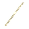 thumbnail image 3 of Solid Mens Cuban Curb Link Bracelet 10K/14K Yellow Gold, 3 of 5