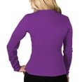 thumbnail image 3 of MERIWOOL Women's Merino Wool Midweight Baselayer Crew - Purple - S, 3 of 7