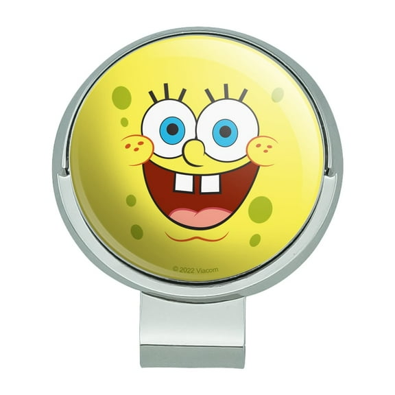 SpongeBob Goofy Smile Face Golf Hat Clip With Magnetic Ball Marker