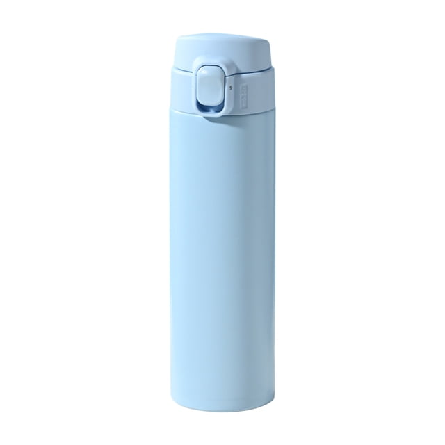 Tasses en Acier Inoxydable avec Couvercle Portatives à la Mode Isolation 450 ml Tasse en Acier Inoxydable avec Poignée Couvercle à Bouton