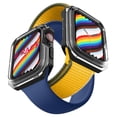 thumbnail image 2 of EBIZCITY Bumper Armor Case Compatible with Apple Watch 40mm 44mm 41mm 45mm, [2 Pack] Rugged Protected Cover for iWatch Series 7 6 5 4, Protective TPU Shockproof with Hard PMMA Edge, Clear/Black, 2 of 10