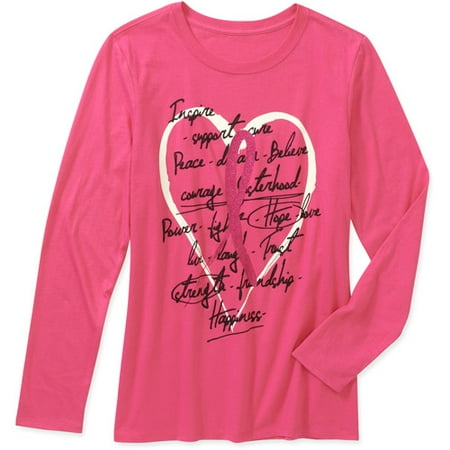 Women's Breast Cancer Awareness Long Sleeve Tee