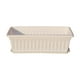 thumbnail image 1 of Maceta de plástico de 17 pulgadas para ventana con flores, ideal para interiores y exteriores, balcones. blanco, 1 of 9