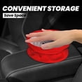 thumbnail image 2 of Round Car Trash Can 7×5.9in Waterproof, Durable, Not Easy To Fade, Easy To Install And Disassemble To Prevent Interior Pollution Red, 2 of 7
