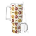 thumbnail image 2 of Picia Sunflowers And Skull Pattern 40oz Ice Bully Insulated Tumbler with Handle, Double-Wall Stainless Steel Cup, Leak-Proof Lid and Straw, 2 of 8