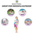 thumbnail image 2 of Kids Cotton Beach Towel, 52 in x 32 in, Build A Bear, 2 of 10