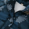 thumbnail image 6 of Cuzibr Girls Winter Jacket Plush Hooded Camouflage Dinosaur Print Jackets Thicken Lined Padded Windproof Zipper Mid-Length Snowwear Winter Coat,Navy,5-6 Years, 6 of 8