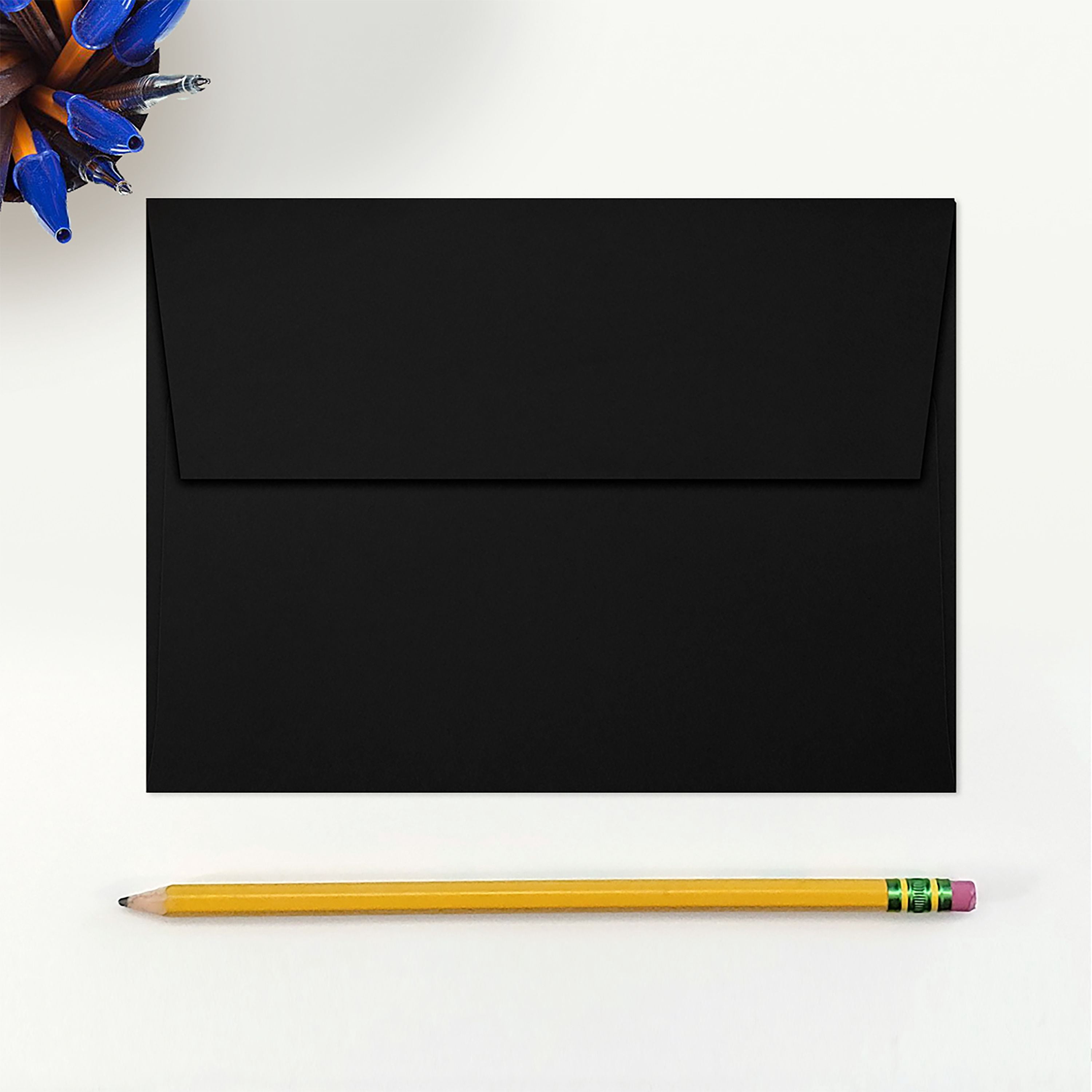 LUXPaper A7 Invitation Envelopes, 5 1/4 x 7 1/4, Midnight Black, 1000/Pack