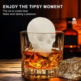 thumbnail image 4 of Qnjujn 6-Cavity Skull Ice Mould, Whiskey/Cocktail Party Essential, Flexible Silicone Tray for Themed Drinks, BPA Free Freezer Safe Ice Cube Maker, 4 of 9