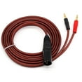 thumbnail image 3 of Cable de altavoz XLR a banana, cable de audio XLR de 3 pines hembra a conectores banana dobles, conector chapado en oro de 4 mm a XLR3 Pro HiFi, 3 of 8