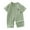 Green, variant on Gelikeya Bamboo Toddler Baby Pajamas Baby Boys Girls Clothes Unisex Summer Printed Short Sleeve Jumpsuit Bodysuit (Blue, 2-5 Months)