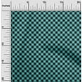 thumbnail image 1 of oneOone Velvet Turquoise Blue Fabric Check Quilting Supplies Print Sewing Fabric By The Yard 58 Inch Wide, 1 of 5