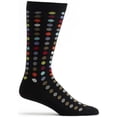 thumbnail image 2 of Ozone M43-12 Dots To Dots Sock - Chocolate, One Size, 2 of 3