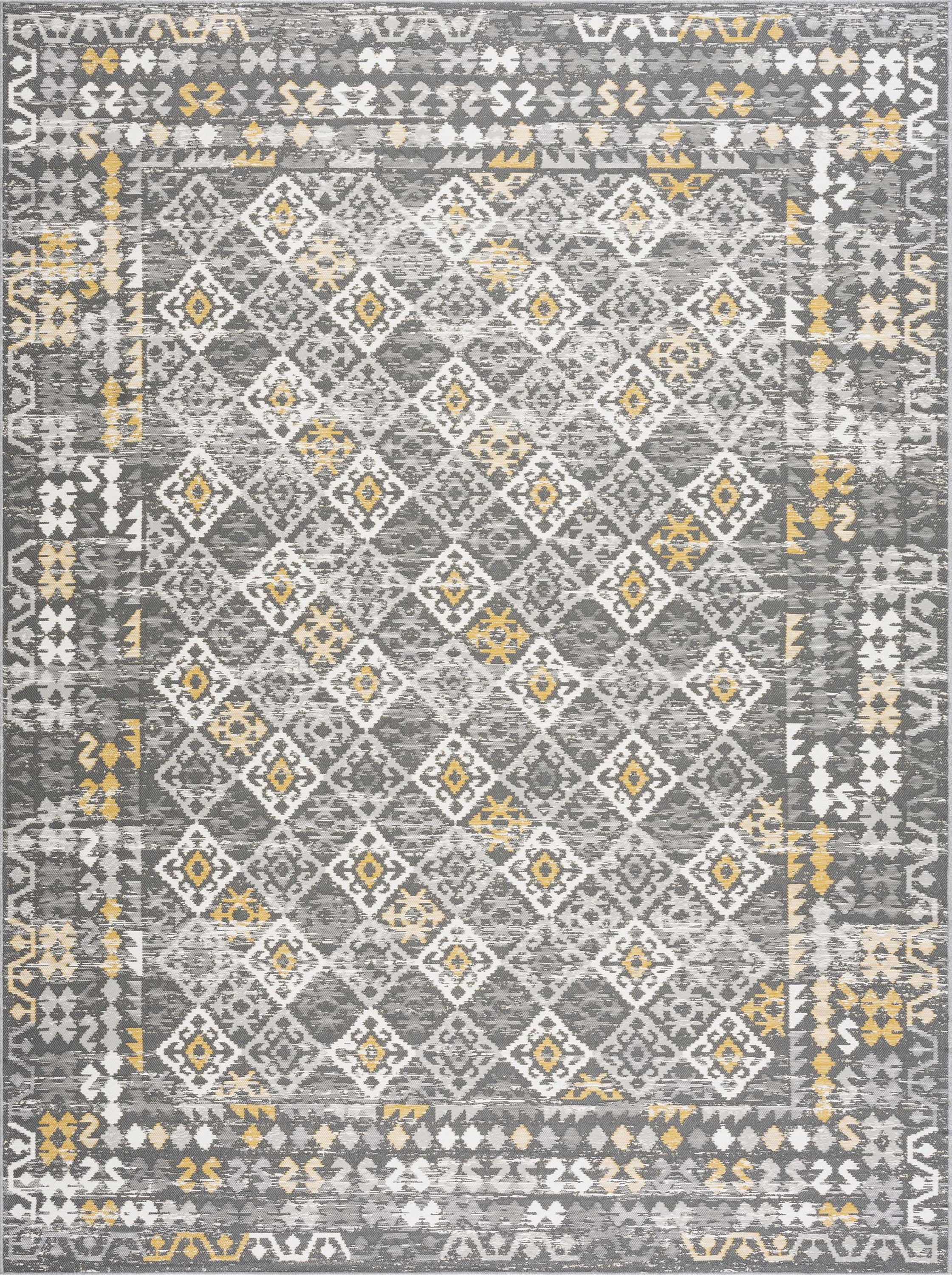 5x7 Water Resistant, Indoor Outdoor Rugs for Patios, Front Door Entry, Entryway, Deck, Porch, Balcony | Outside Area Rug for Patio | Cream, Moroccan | Size: 5'3'' x 7'3''
