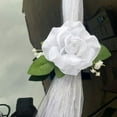 thumbnail image 4 of 1 Set Wedding Car Flower Set Elegant European Style Decorations Easy Installation with Suction Cup Artificial Flowers for Any Vehicle White One Size, 4 of 9