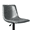 Gray, variant on Waleaf Swivel Bar Stools Set of 2, Modern Adjustable Height Counter Stools with PU Leather Upholstery, Comfortable Back Support Kitchen Chairs,Whisky