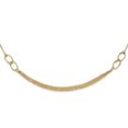 thumbnail image 1 of 14K Yellow Gold Polished and Textured Fancy Link Necklace 17.75 Inch, 1 of 2