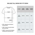 thumbnail image 5 of Real Essentials 3 Pack: Men’s Big & Tall Tech Stretch Long-Sleeve & Short-Sleeve Dry-Fit T-Shirt (3XT-5XT), 5 of 5