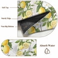 thumbnail image 6 of Yellow Lemons Area Rugs 5'x8', Washable Small Throw Rugs for Classroom Bedroom, Summer Botanical Leaves Wooden Farmhouse Art Indoor Outdoor Rug Non-Slip Low Pile Carpet Runner Reversible Floor Mats, 6 of 8