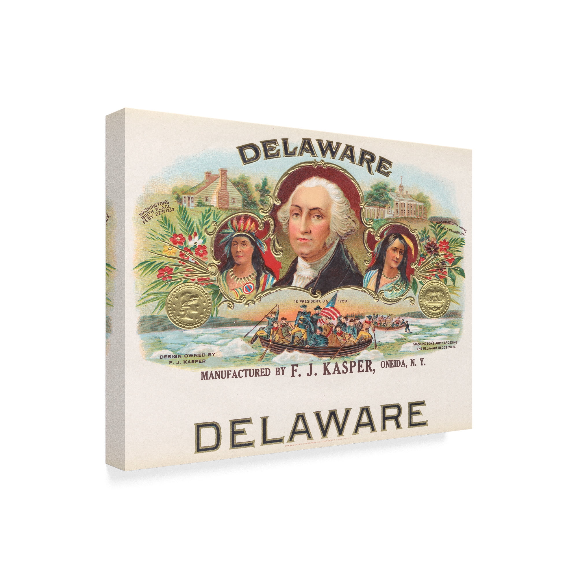 Trademark Fine Art 'Delaware Cigar' Canvas Art by Art Of The Cigar