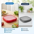 thumbnail image 6 of 2 Pack Silicone Food Storage Containers, Reusable Vegetable Fresh Keeping Box, Refrigerator Produce Storage Holder, 6 of 7