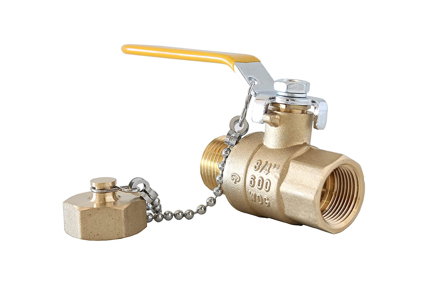 CFI 3/4" Female Thread x Hose Thread Full Port Brass Ball Valve with