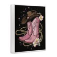 thumbnail image 2 of Stupell Industries Eclectic Western Chic Pink Boots White Framed Giclee Art, 16 x 20, by Creative Studio, 2 of 8