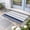 Blue, variant on Brown Stripe Door Mat Indoor Outdoor, Modern Rustic Horizontal Brown Striped Non Slip Welcome Mat with Rubber Backing, Absorbent Fabric Front Door Mats Entryway Rug for Home Patio Entrance 24"x36"